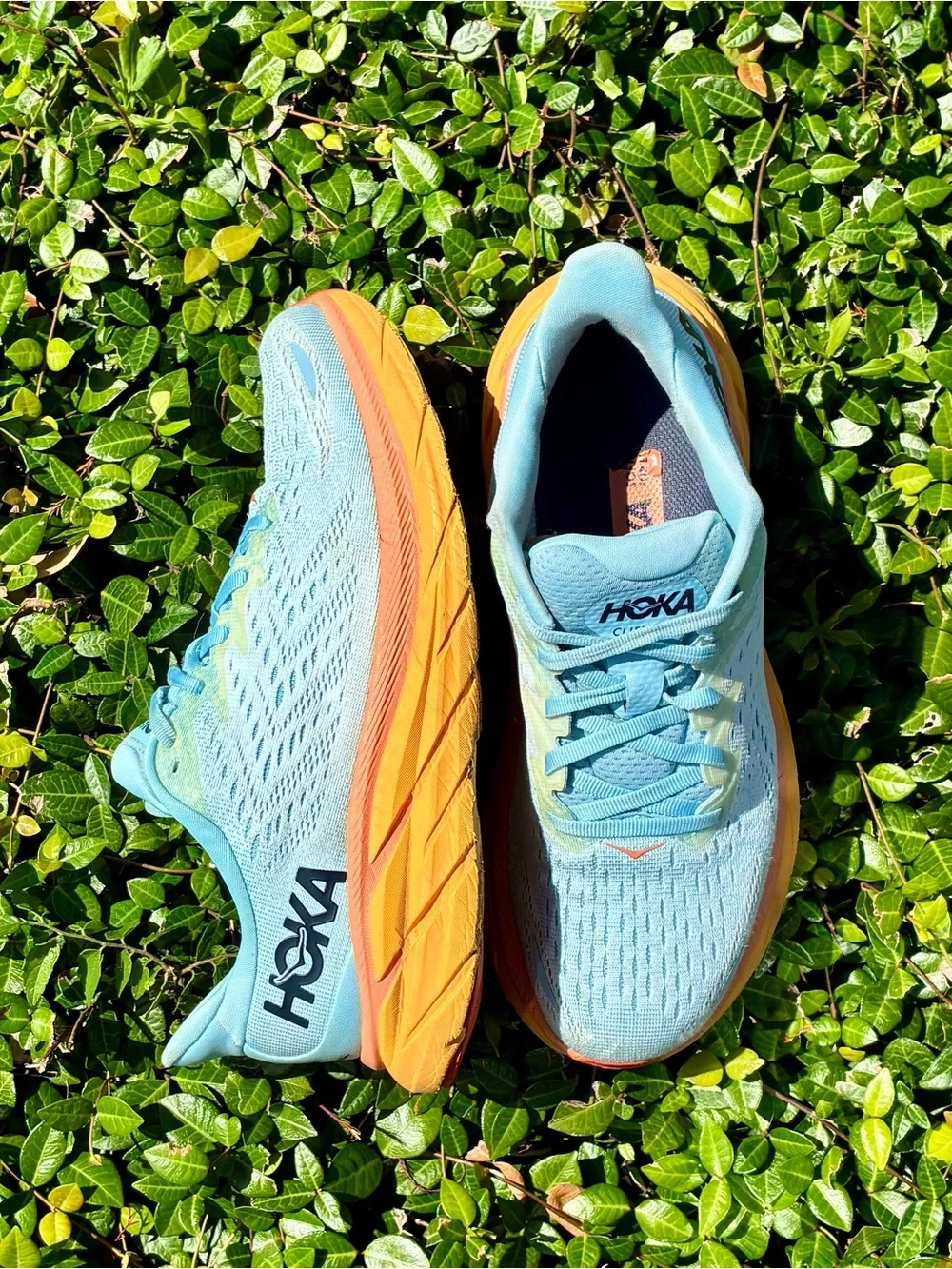 HOKA One One Clifton 8 Summer Song Ice Flow Sneakers Size 8